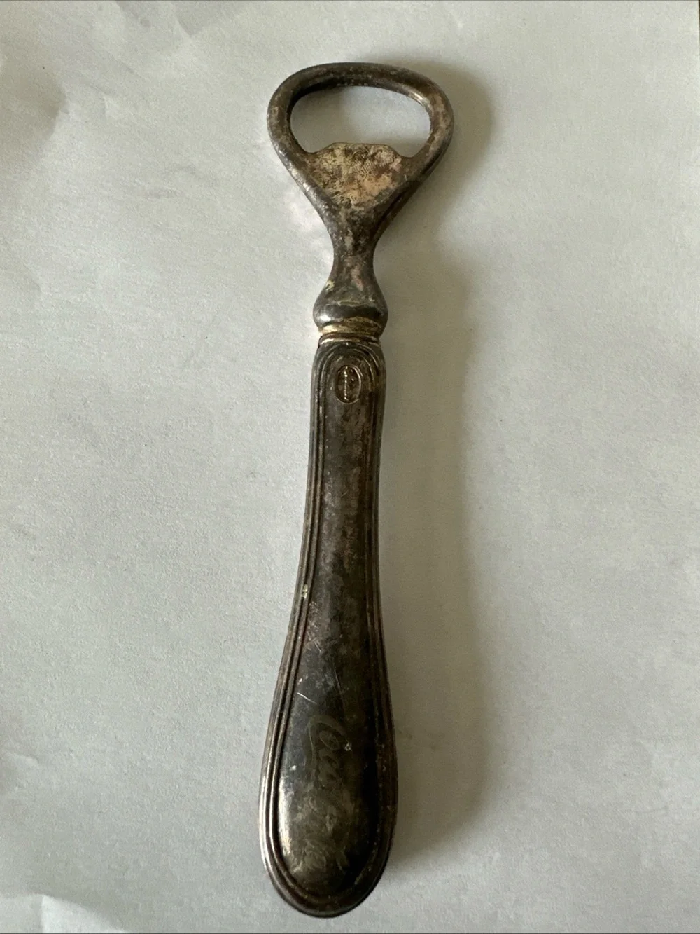 Vintage Silver-Plated Coca-Cola Bottle Opener